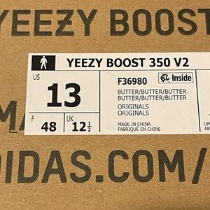 Adidas yeezy 350 boost butter size 13 tried on never really worn